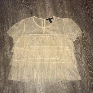Gold Mesh glitter top ✨